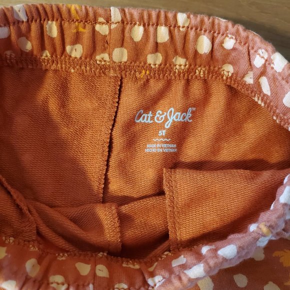 Cat & Jack - Toddler Boys' French Terry Knit Pull-On Shorts Brown Tree Size 5T - Picture 5 of 7